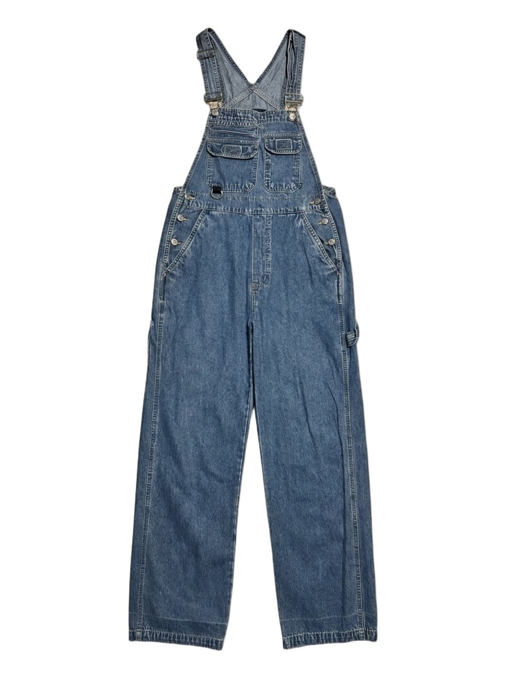 Woman’s Sz small Classic Blue Denim Overalls relaxed fit